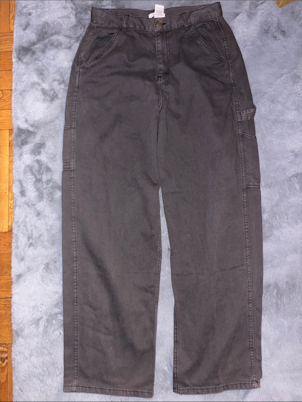Garage Black Cargo Pants with Side Utility Pocket